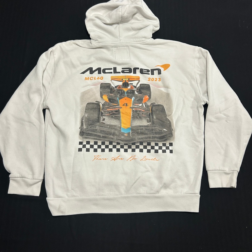 Hollister McLaren Formula 1 Team MCL60 2023 Graphic Hoodie White XL Racing